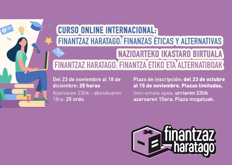 Curso Online Internacional – Finantzaz Haratago: Finanzas Éticas y Alternativas