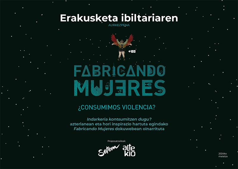 Erakusketa ibiltariaren aurkezpena Fabricando Mujeres