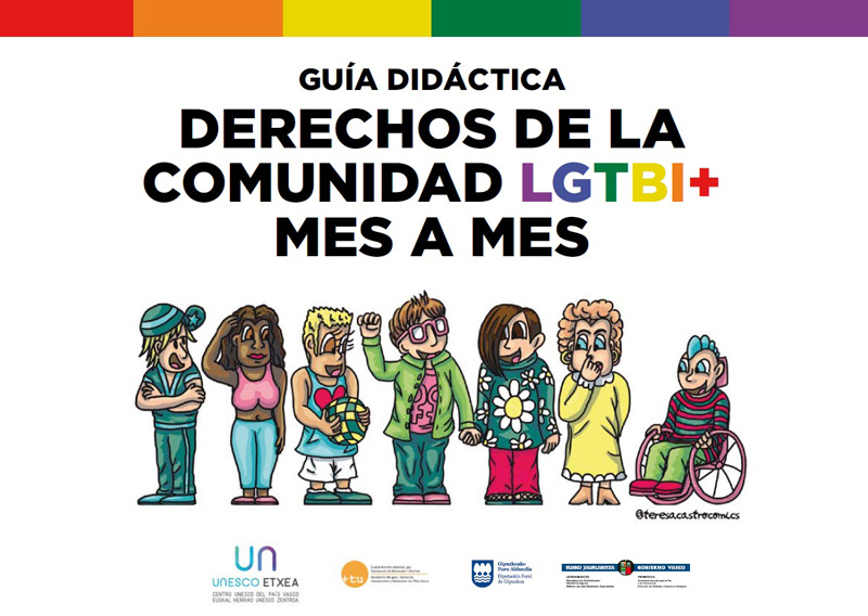 Guía didáctica. Derechos de la comunidad LGTBI+ mes a mes